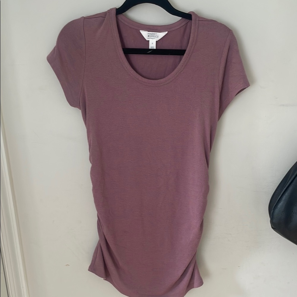 Market & Spruce Purple maternity T-Shirt